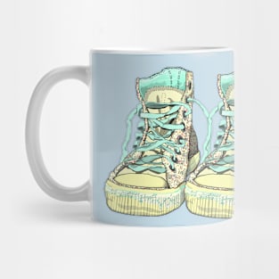 Canvas shoes (mint green) with sprinkles Mug